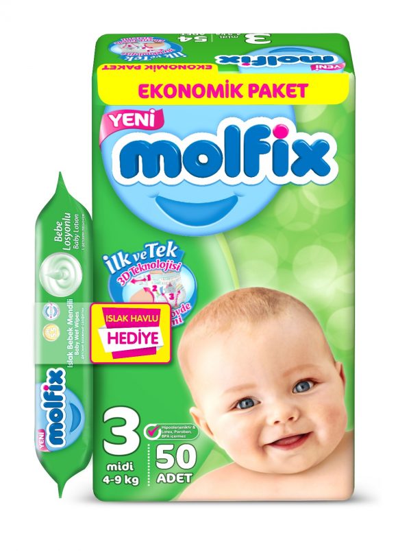 molfix 3 midi 4-9 KG 50adet